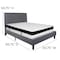 Flash Furniture Queen Platform Bed Set, Gray SL-BMF-27-GG - alternate 2